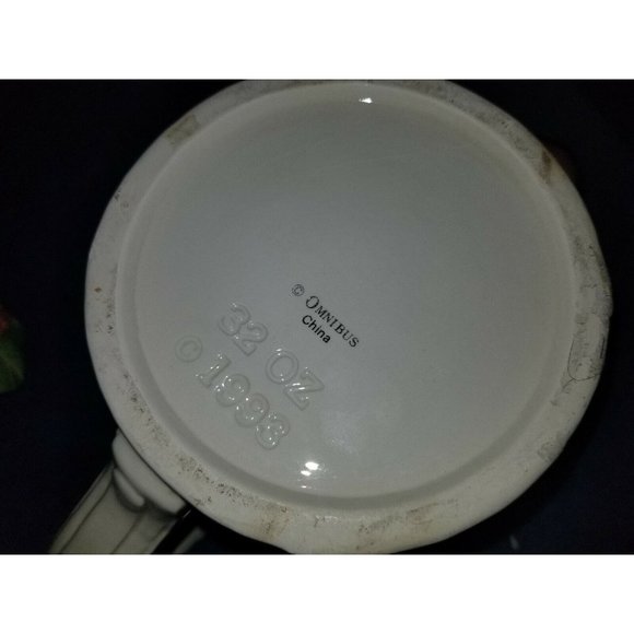 1993 Fitz & Floyd Omnibus Seeds Of Spring Watering Can Flower Teapot Cookie Jar - Picture 7 of 11